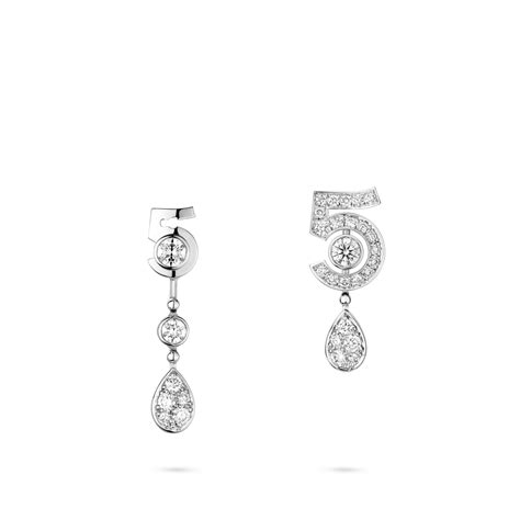 chanel snowflake earrings|Chanel eternal no 5 earrings.